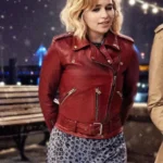 Kate Last Christmas Red Leather Jacket