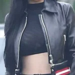 Kylie Jenner Street Style Leather Jacket