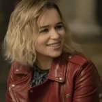 Last Christmas Emilia Clarke Red Jacket