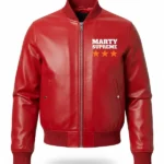 Marty Supreme Bomber Leather Jacket