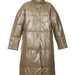 Mellisa Leather Puffer Long Coat