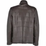 Mens Ben Brown Leather Jacket back