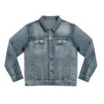 Mens Blue Denim Trucker Jacket front