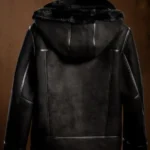 Mens Bronco Hooded Jacket Black Back