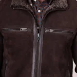 Mens Buccaneer Sheepskin Brown Jacket