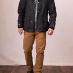 Mens Coniston Black Wax Field Cotton Jacket