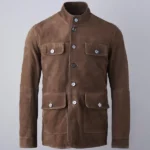 Mens Crookland Suede Jacket front