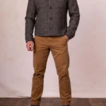 Mens Ennerdale Brown Wool Trucker Jacket