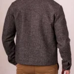 Mens Ennerdale Brown Wool Trucker Jacket back