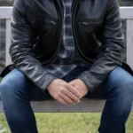 Mens Gosforth Black Leather Jacket