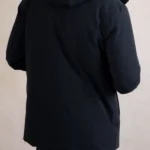 Mens Thirlmere Navy Raincoat Back