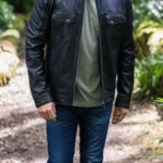 Mens Warwick Black Leather Jacket