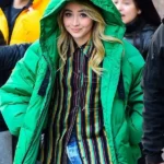 NYC Street Style Sabrina Carpenter Green Jacket