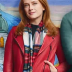 Our Christmas Mural Olivia Red Jacket