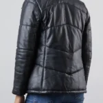 Parton Leather Padded Jacket back