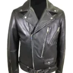 Ravin Belted Biker Leather Jacket