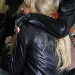 Sabrina Carpenter Leather Jacket back