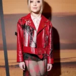 Sabrina Carpenter New York Fashion Week Leather Jacket