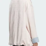 Satin Adidas Chinese Jacket Light Pink Back