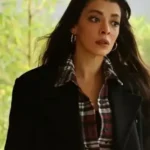 Serap Vural TV Series The Family (Aile) Selin Sekerci Black Wool Coat