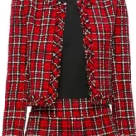 Shifting Gears 2025 Brenda Song Plaid Jacket front