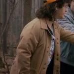 Stranger Things S05 Gaten Matarazzo Brown Coat