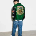 Teenage Mutant Ninja Turtles Adult Varsity Jacket Back