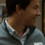The Family Plan Mark Wahlberg Grey Jacket front