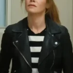 The Family Plan Michelle Monaghan Leather Jacket front