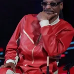 The Voice S26 Snoop Dogg Red Leather Tracksuit