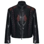 Two-Tone Leather Paneled Jacket