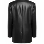 Vanessa Hudgens Black Leather Blazer Back