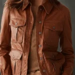 Vintage Classic Caramel Leather Jacket