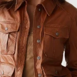 Vintage Classic Caramel Utility Jacket