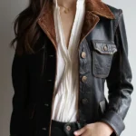 Vintage Reversible Eco Leather-Corduroy Jacket