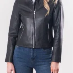 Womens Black Tebay Leather Jacket