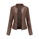 Womens Dark Brown Leather Jacket