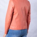 Womens Fairhill Leather Jacket back