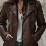 Women's Lapel Vintage Faux Jacket