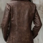Women's Lapel Vintage Faux Leather Jacket