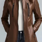 Women's Vintage Faux Leather Jacket