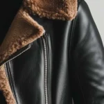 Women's Vintage Fur Collar Contrast Faux Jacket