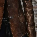 Women's Vintage Pocket Faux Leather Jacket