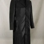 Al Pacino Insomnia Leather Black Trench Coat