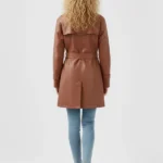 BFF Belted Leather Jacket Back