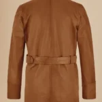 Brad Pitt Legends of the Fall Leather Trench Coat Back