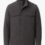 Charcoal Grey Moleskin Padded Coat