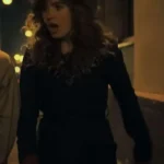 Haley Lu Richardson Ponies Black Wool Coat