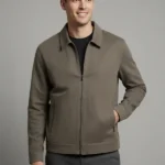 Harrington Mushroom Brown Moleskin Jacket