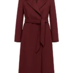 Indira Varma Maroon Coat